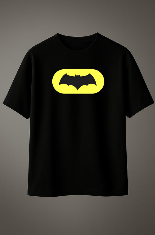 Batman DTF Printed T-Shirt | Black Superhero Tee for Men & Women | DTF Print